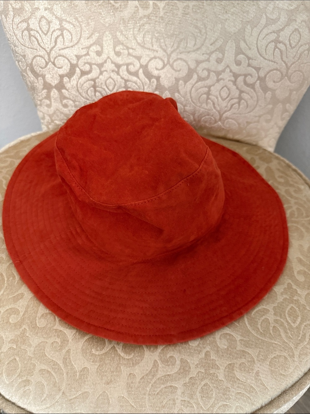 Women's Wide Brim Sun Hat - Red